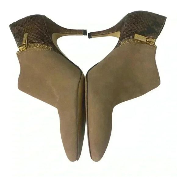 Michael Kors Clara Mid Python Bootie Size 7 - Picture 3 of 10